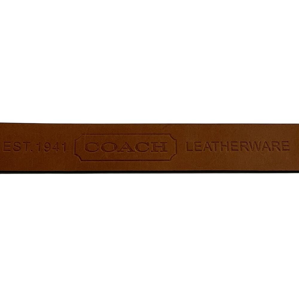 Coach Men's Black Leatherware Jeans Belt - Size 40 NWT - Picture 5 of 6